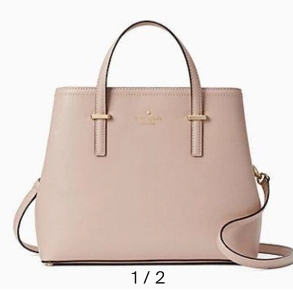 Kate Spade Patterson Drive Evangeline Sling Handbag Convertible Leather Rose - Picture 1 of 8